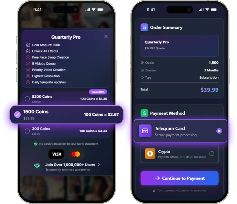 How to Purchase Coins via Telegram - Step 1